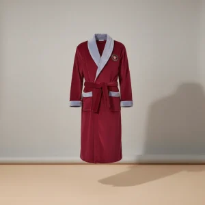 robe chambre homme longue confort polyester - Vue 2 - robe chambre homme