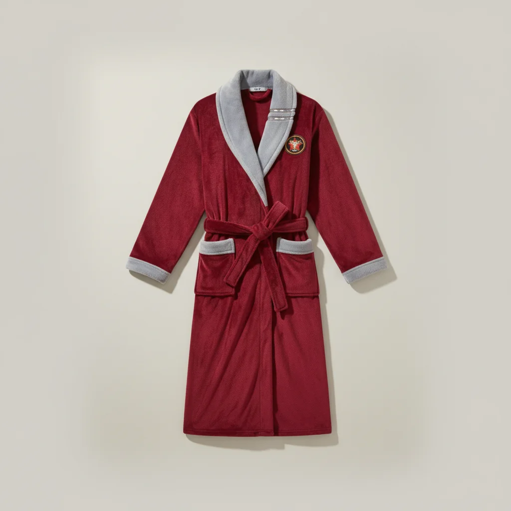 robe chambre homme longue confort polyester - Vue 3 - robe chambre homme