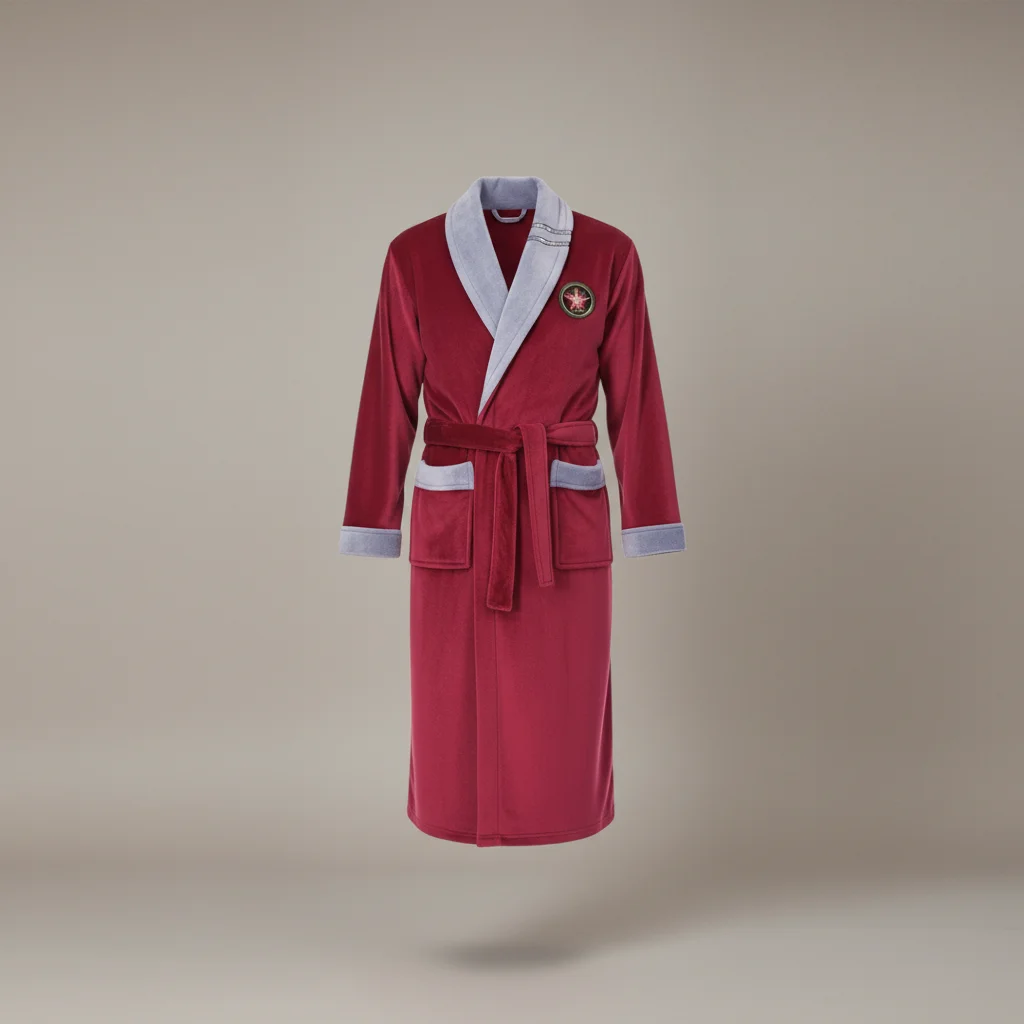 robe chambre homme longue confort polyester - Vue 6 - robe chambre homme