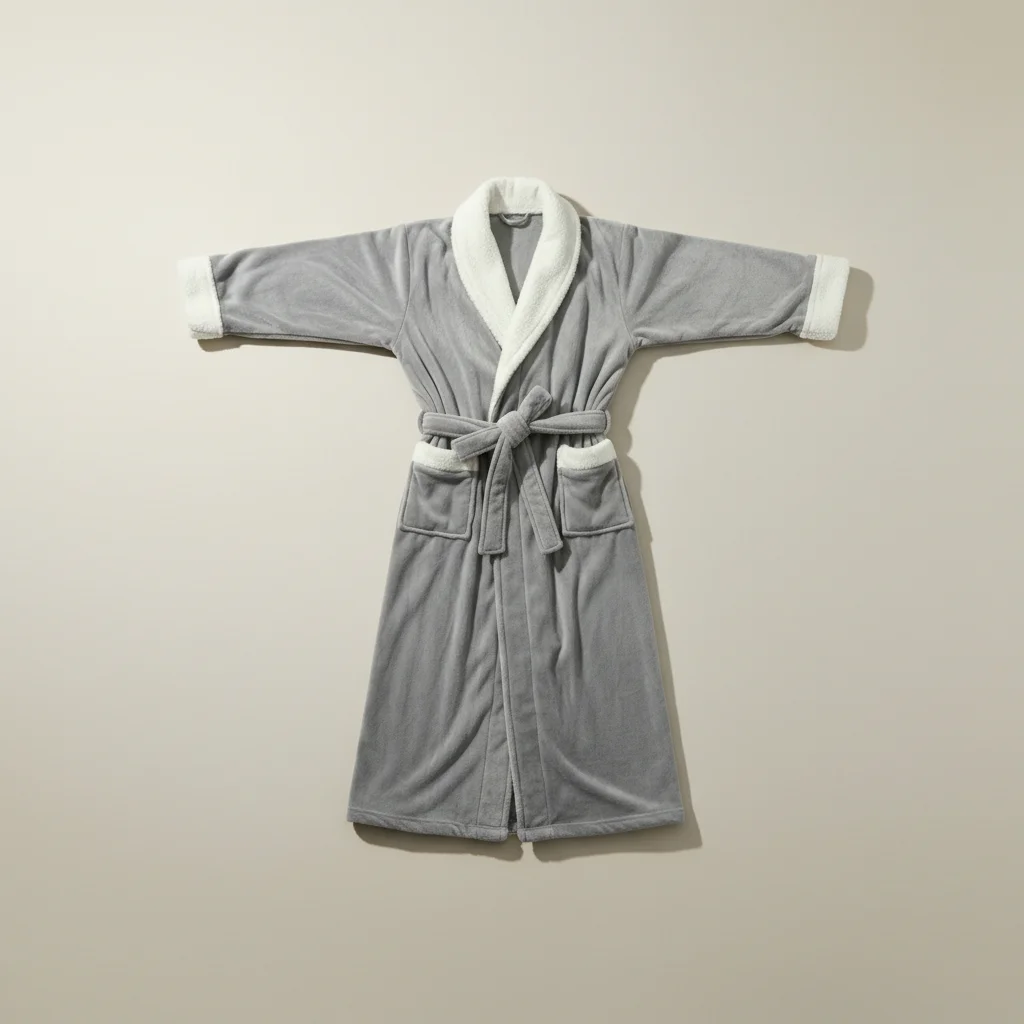 robe chambre homme longue en flanelle hiver - Vue 1 - robe chambre homme