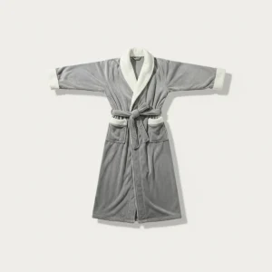 robe chambre homme longue en flanelle hiver - Vue 2 - robe chambre homme