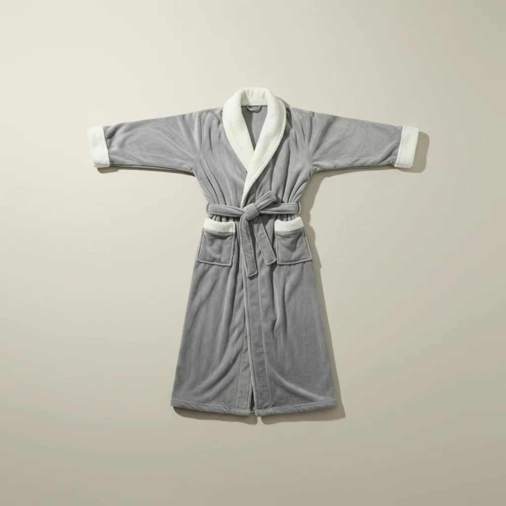 robe chambre homme longue en flanelle hiver - Vue 3 - robe chambre homme