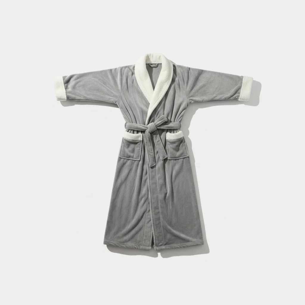 robe chambre homme longue en flanelle hiver - Vue 4 - robe chambre homme