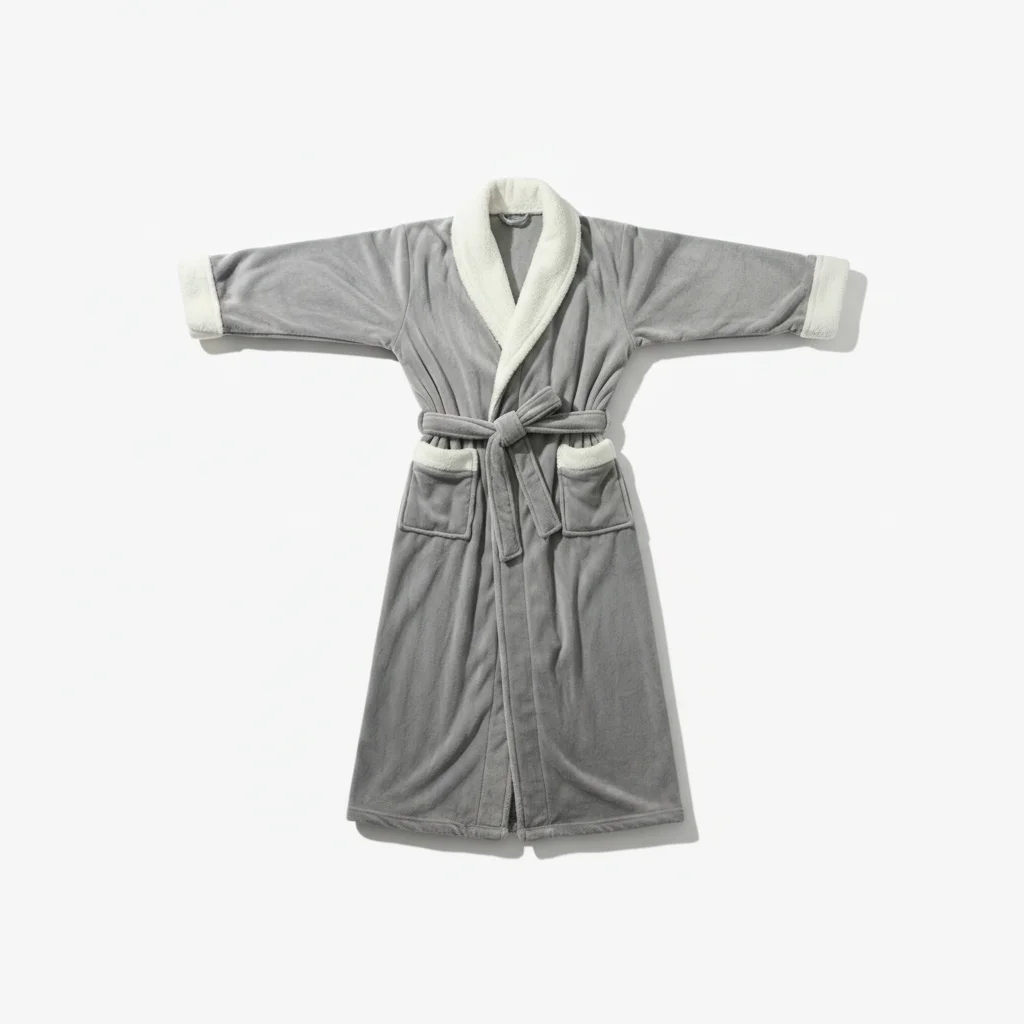 robe chambre homme longue en flanelle hiver - Vue 5 - robe chambre homme