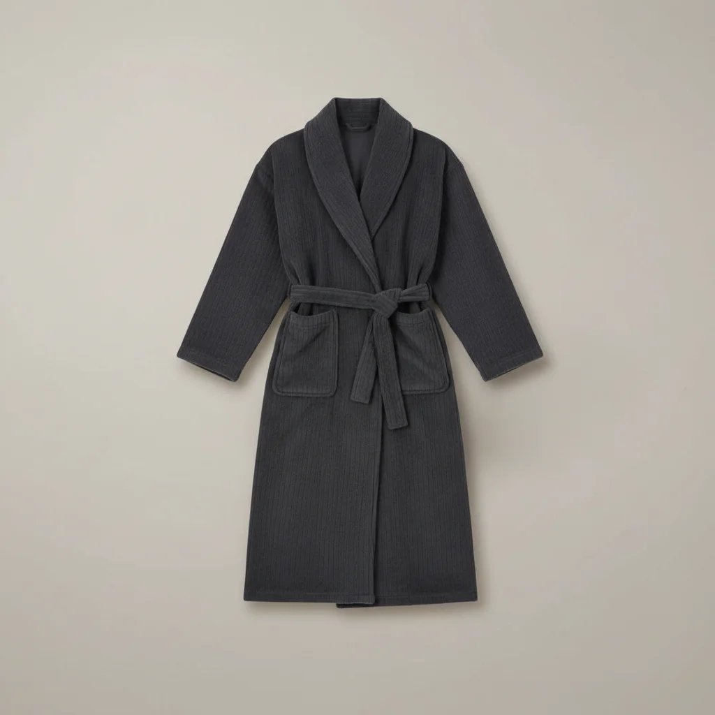 robe chambre homme longue en maille confort - Vue 1 - robe chambre homme