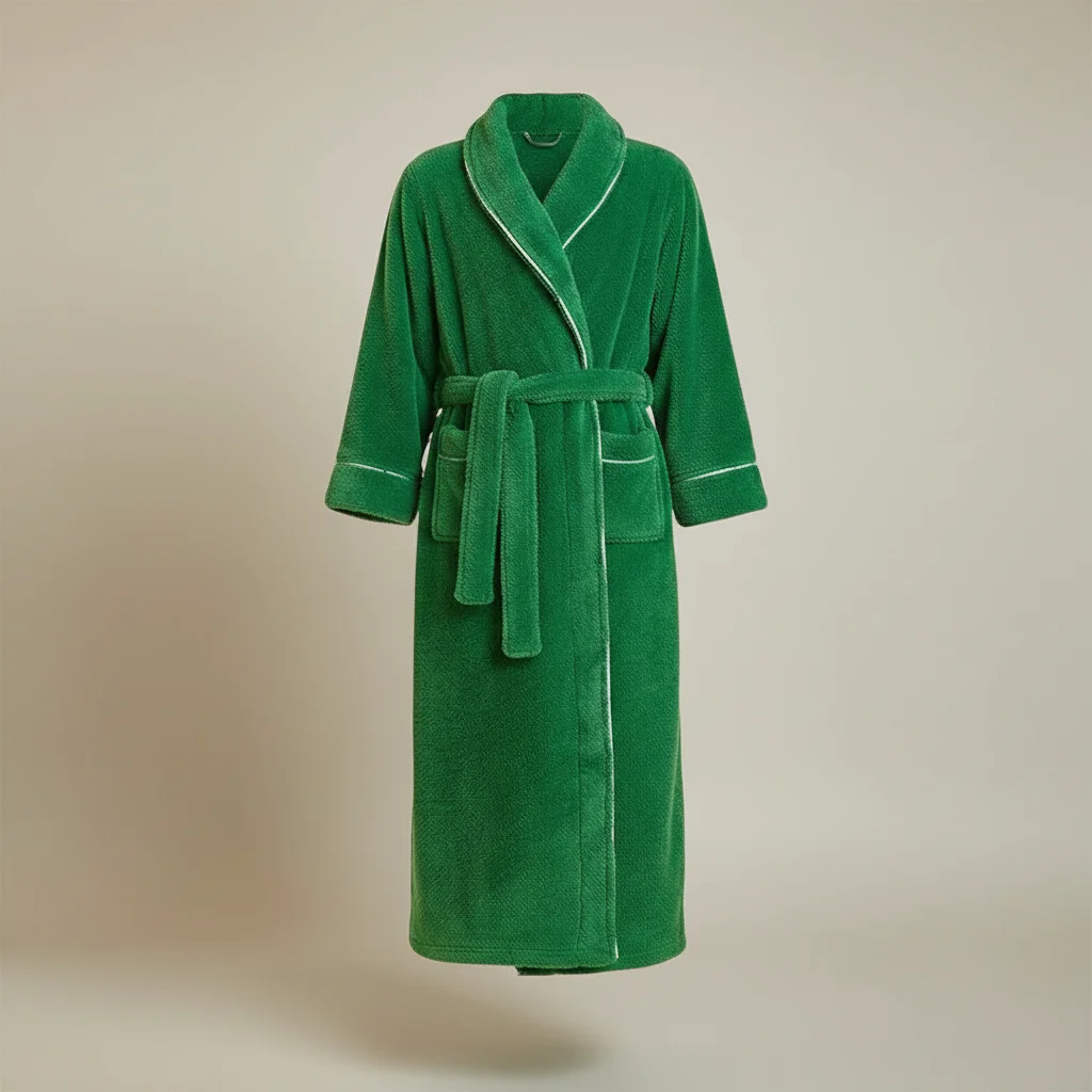 robe chambre homme longue en tissu épais - Vue 6 - robe chambre homme