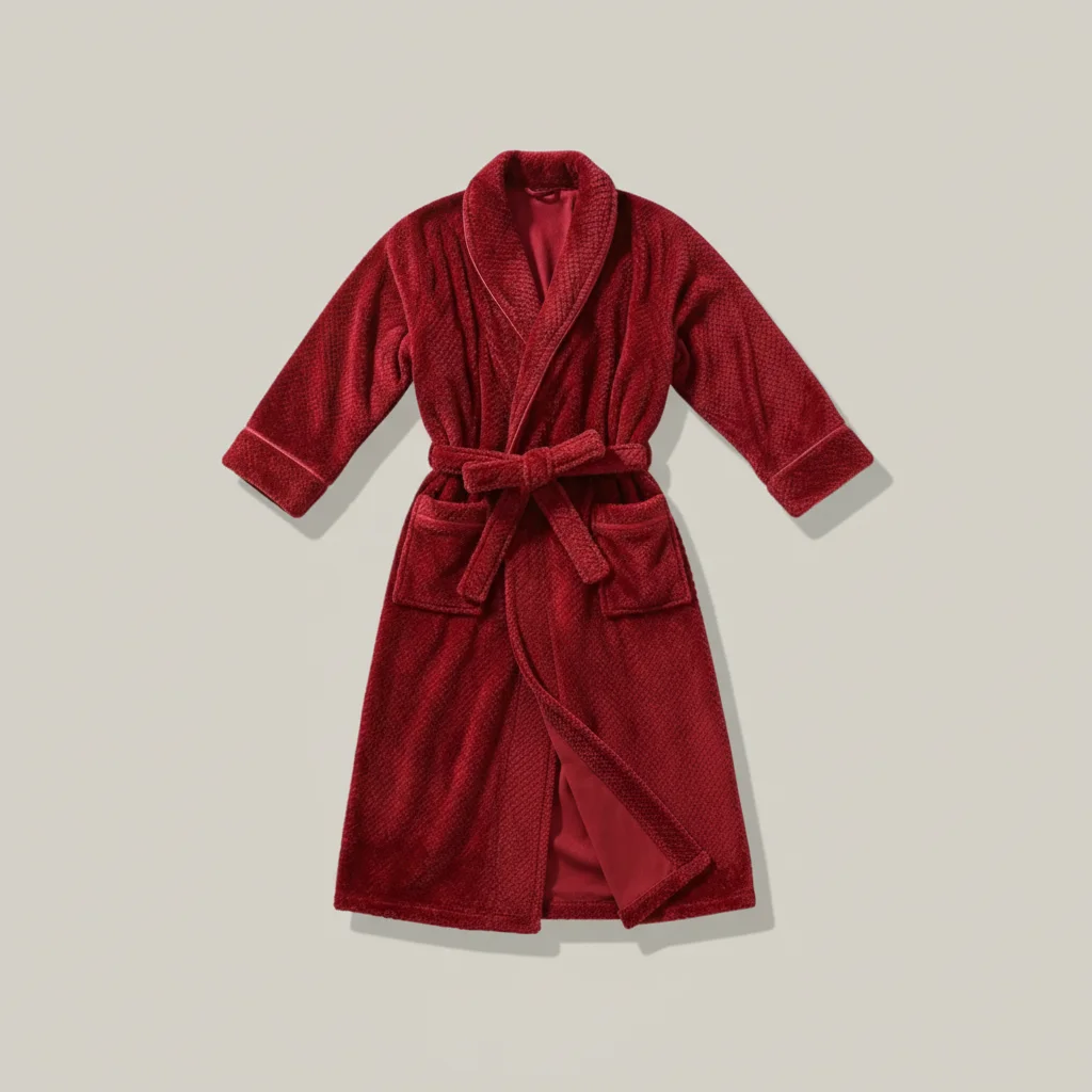 robe chambre homme longue flanelle élégante - Vue 1 - robe chambre homme