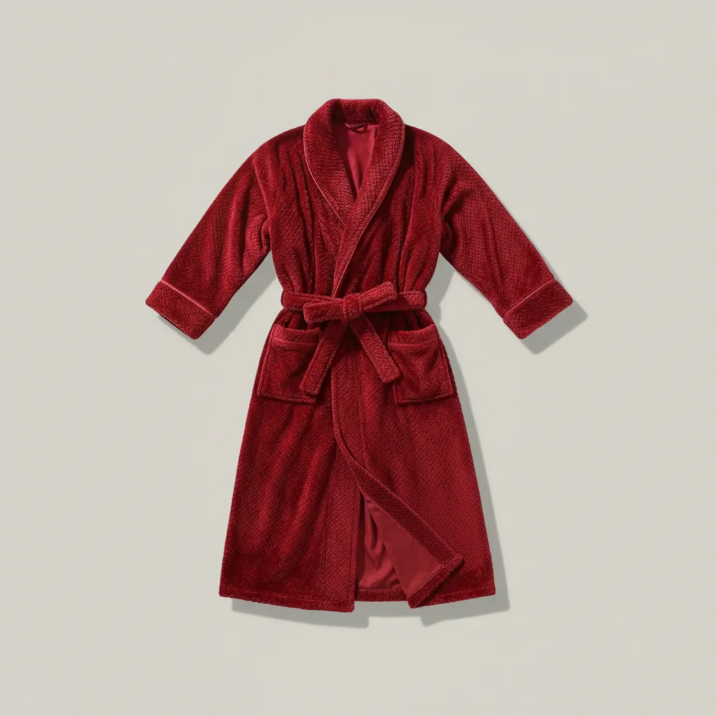 robe chambre homme longue flanelle élégante - Vue 2 - robe chambre homme