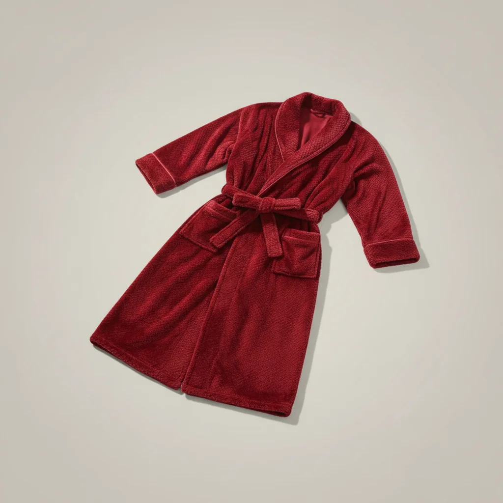 robe chambre homme longue flanelle élégante - Vue 4 - robe chambre homme