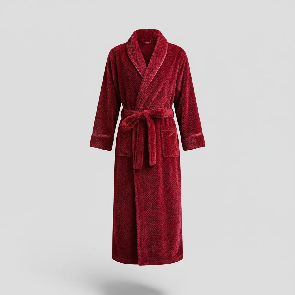 robe chambre homme longue flanelle élégante - Vue 6 - robe chambre homme