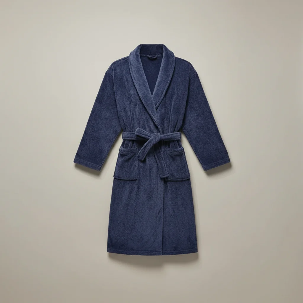 robe chambre homme longue polyester cocooning - Vue 1 - robe chambre homme