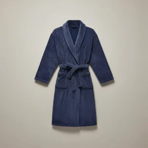 robe chambre homme longue polyester cocooning - Vue 2 - robe chambre homme