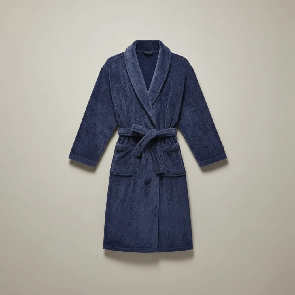 robe chambre homme longue polyester cocooning - Vue 2 - robe chambre homme