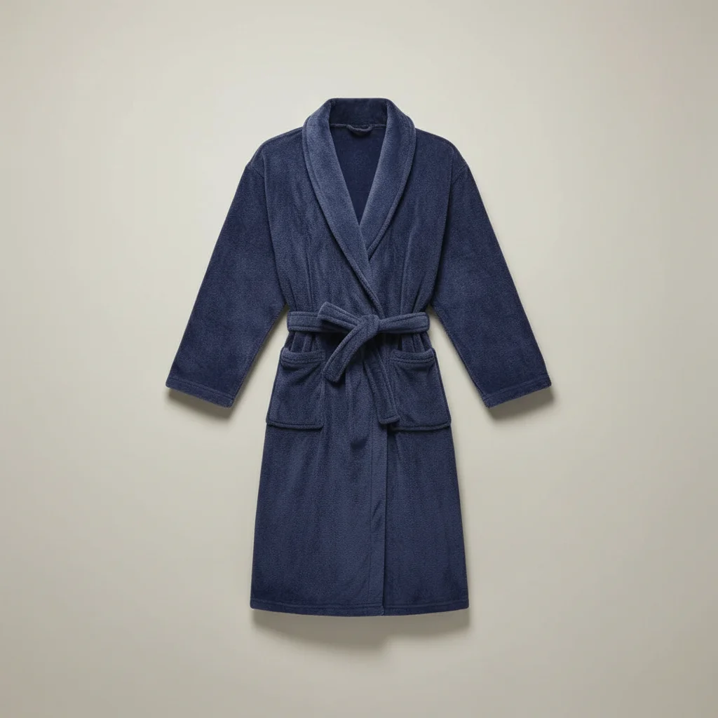 robe chambre homme longue polyester cocooning - Vue 5 - robe chambre homme