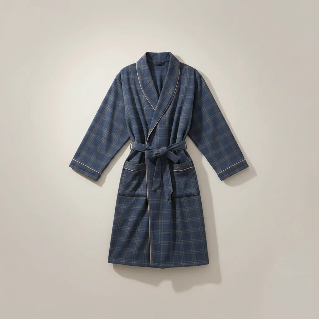 robe chambre homme moderne en tissu premium - Vue 3 - robe chambre homme
