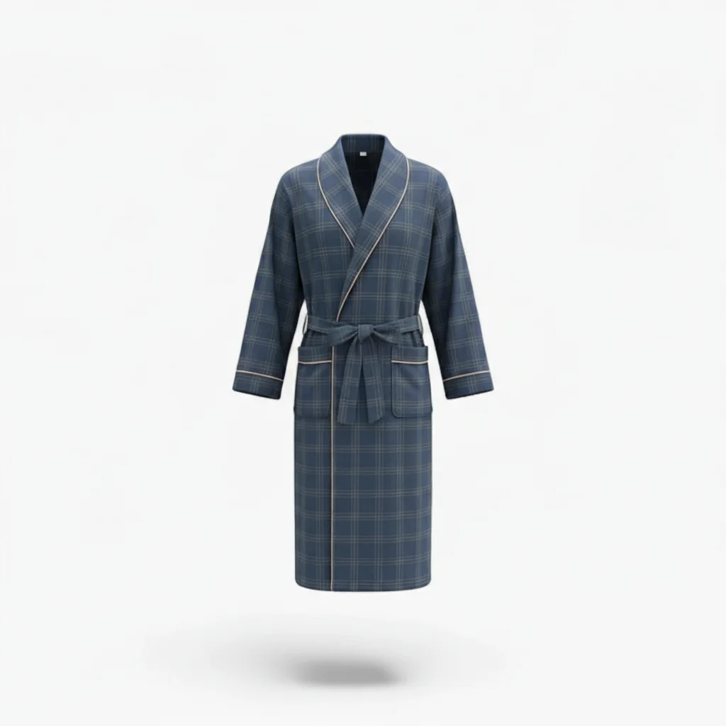 robe chambre homme moderne en tissu premium - Vue 6 - robe chambre homme