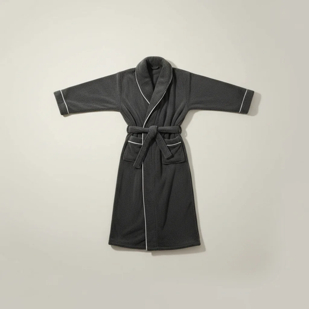 robe chambre homme polyester confort quotidien - Vue 3 - robe chambre homme