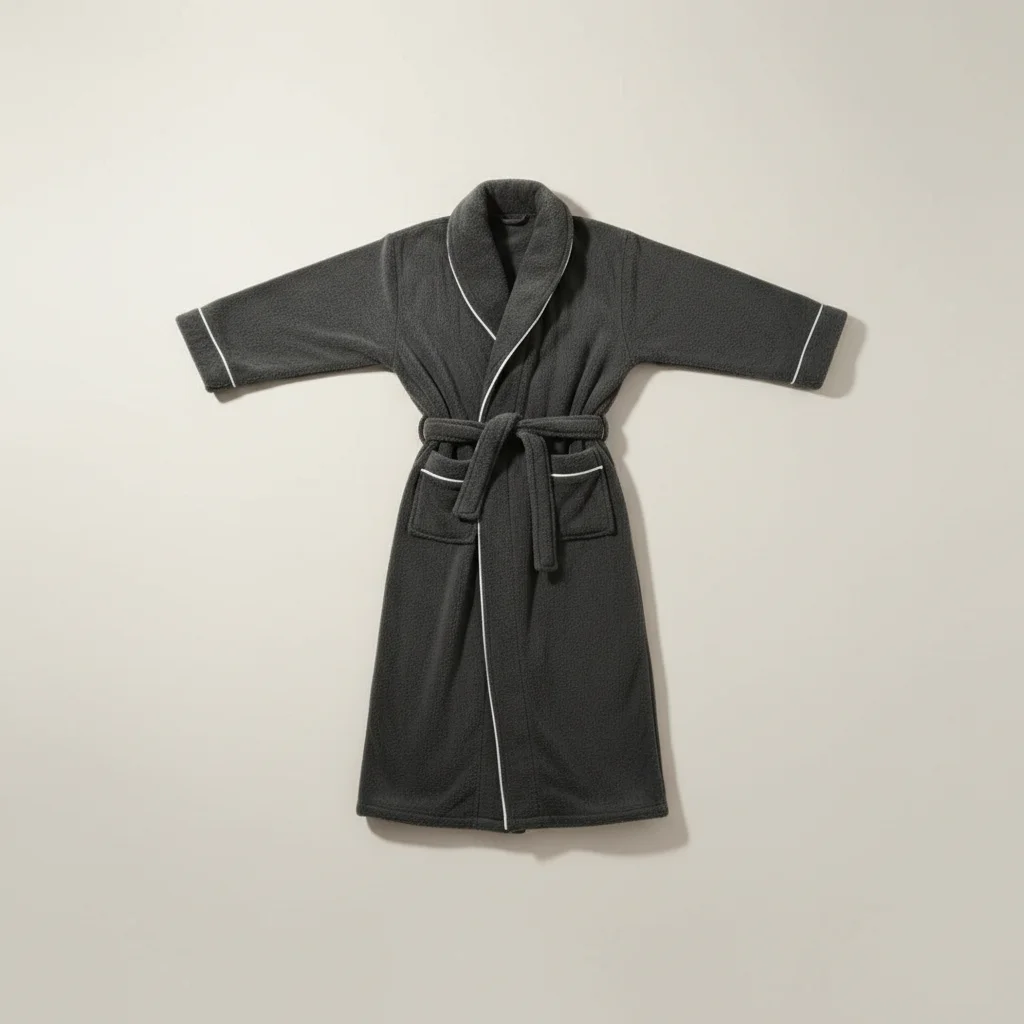 robe chambre homme polyester confort quotidien - Vue 4 - robe chambre homme