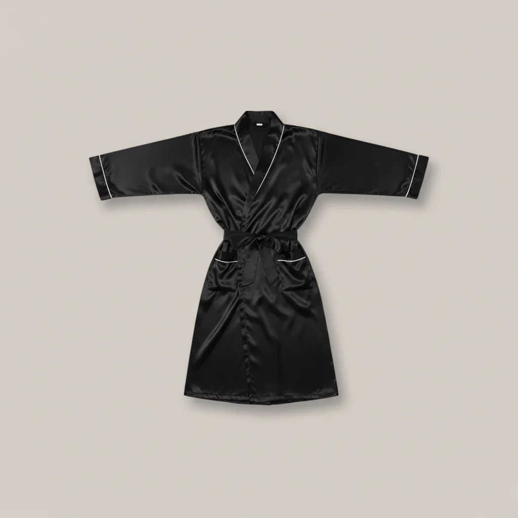 robe chambre homme satin élégant confort - Vue 1 - robe chambre homme