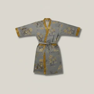 robe chambre homme style kimono élégant - Vue 1 - robe chambre homme