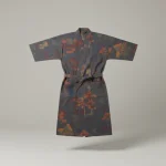 robe chambre homme style kimono en polyester - Vue 1 - robe chambre homme