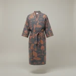 robe chambre homme style kimono imprimé - Vue 1 - robe chambre homme