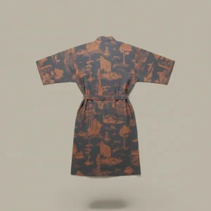 robe chambre homme style kimono imprimé - Vue 2 - robe chambre homme