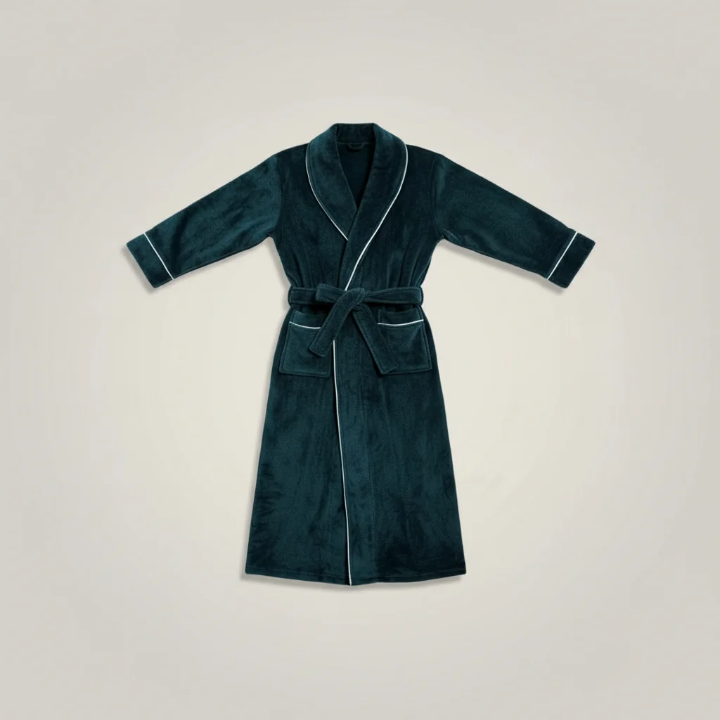 robe chambre homme velours confort longue - Vue 3 - robe chambre homme