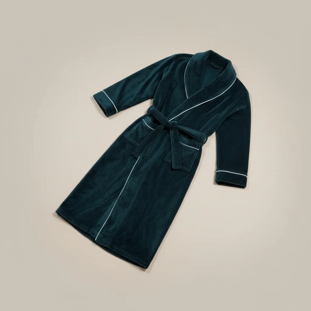 robe chambre homme velours confort longue - Vue 4 - robe chambre homme