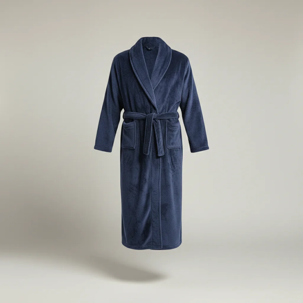 robe chambre homme velours confort quotidien - Vue 6 - robe chambre homme