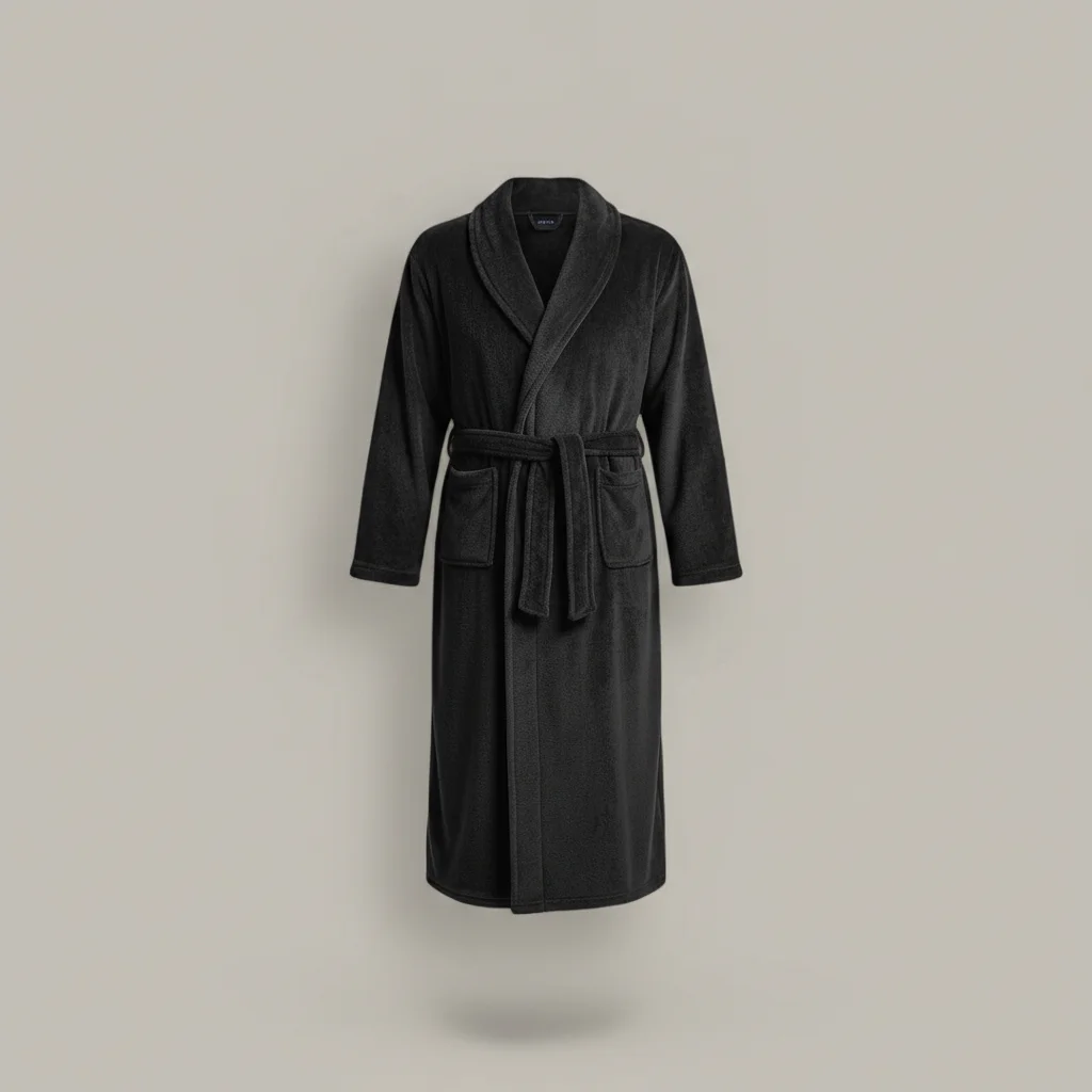 robe chambre homme velours confort quotidien - Vue 7 - robe chambre homme