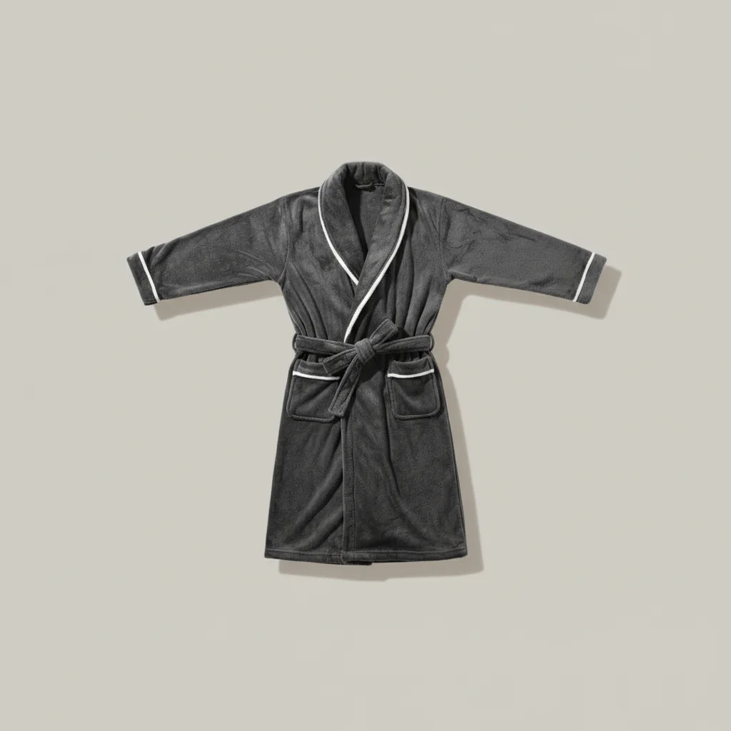 robe chambre homme velours flanelle confort premium - Vue 4 - robe chambre homme